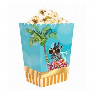 Popcorn container "Hawaii Party", 4 pcs