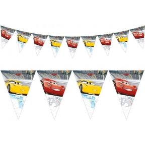 Banner Cars 3", triangle flags