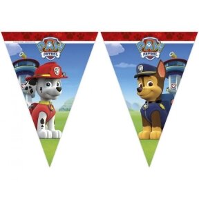 Banner Paw Patrol - Ready For Action, triangle flags