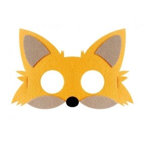 Felt mask - Fox, size 18,5 x 12 cm