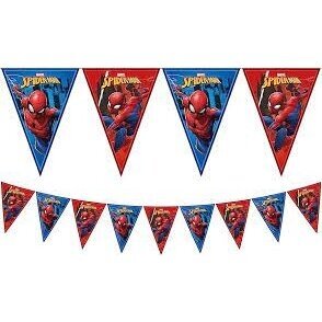 Banner Spiderman Team Up, triangle flags