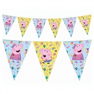 Banner Peppa Pig, 9 flags, 230 cm