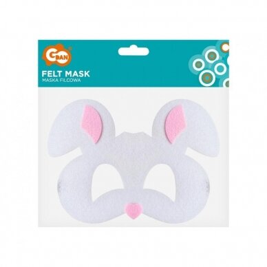 Felt mask - Rabbit, size 18,5 x 13 cm 1