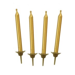 Birthday Candles, gold, 10/10, 5 cm