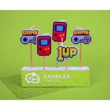 Pick candles Game On, 5 pcs 1